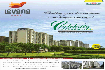 Get a car free on booking 3 & 4 BHK flats at Levana Celebrity Gardens in Lucknow